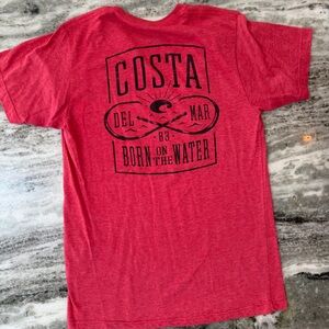Costa Graphic Red Men's Tee Short Sleeve